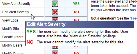 User Privileges