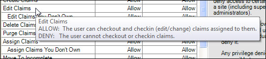 Site-Level Claims Privileges